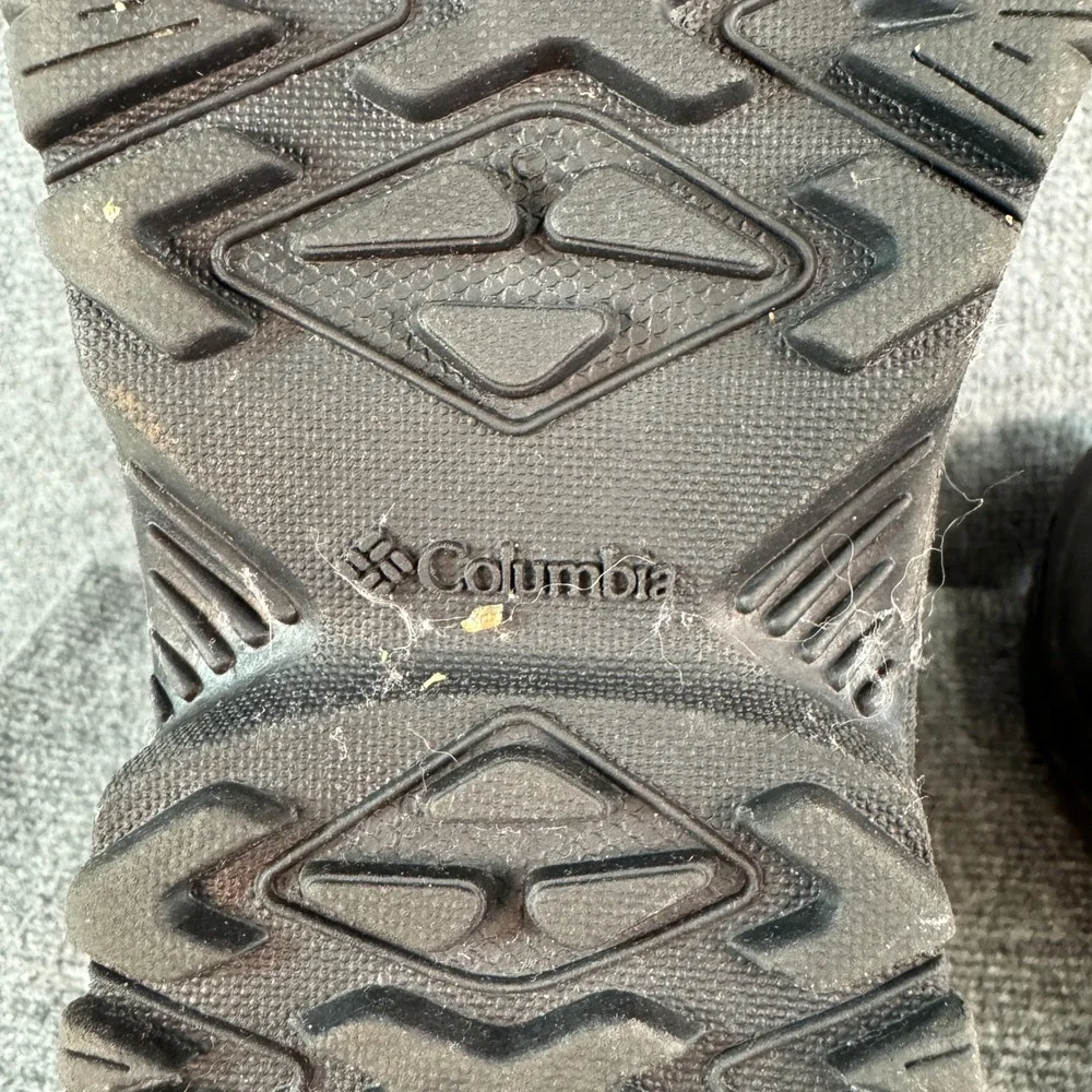 Columbia Waterproof Snow Boots Black Blue 200g Insulation Winter Mens 7 US